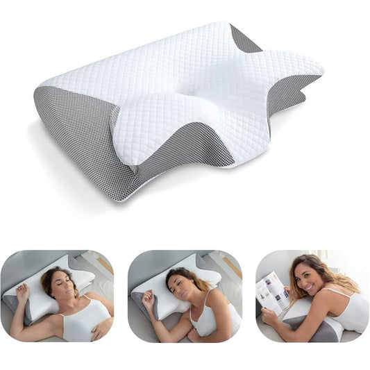 Ergonomic Memory Foam Contour Relief Pillow/Orthopaedic/Neck Pain/ Better Sleep